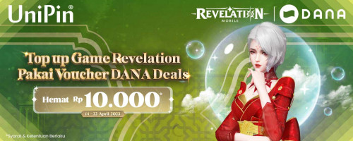 Top Up Game Revelation Pakai DANA Hemat Rp 10Ribu di UniPin!